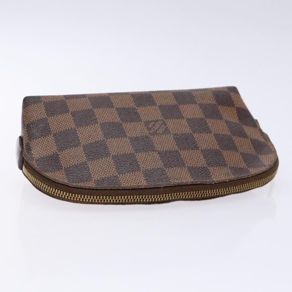LOUIS VUITTON Damier Ebene Pochette Cosmetic PM Pouch N47516 LV Auth 136365 - Picture 7 of 16